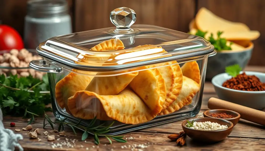 Conservación de empanadillas de atún