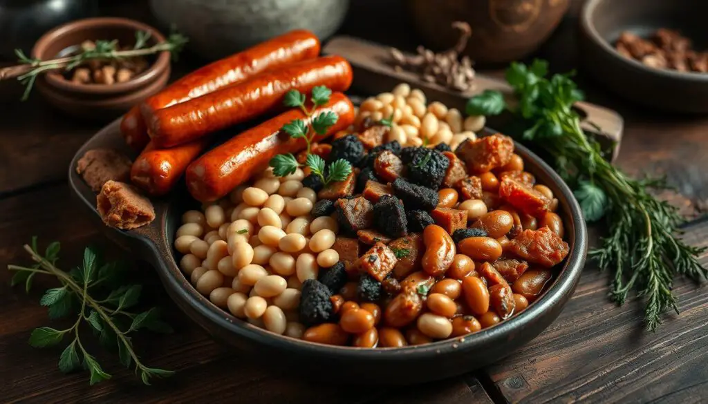 Ingredientes tradicionales de fabada asturiana
