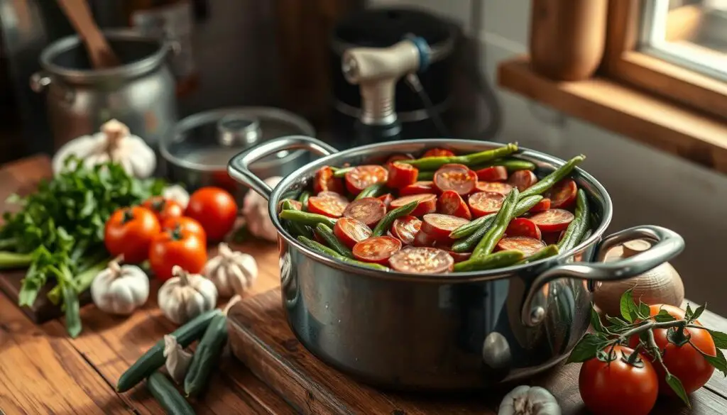 Judías con chorizo receta tradicional
