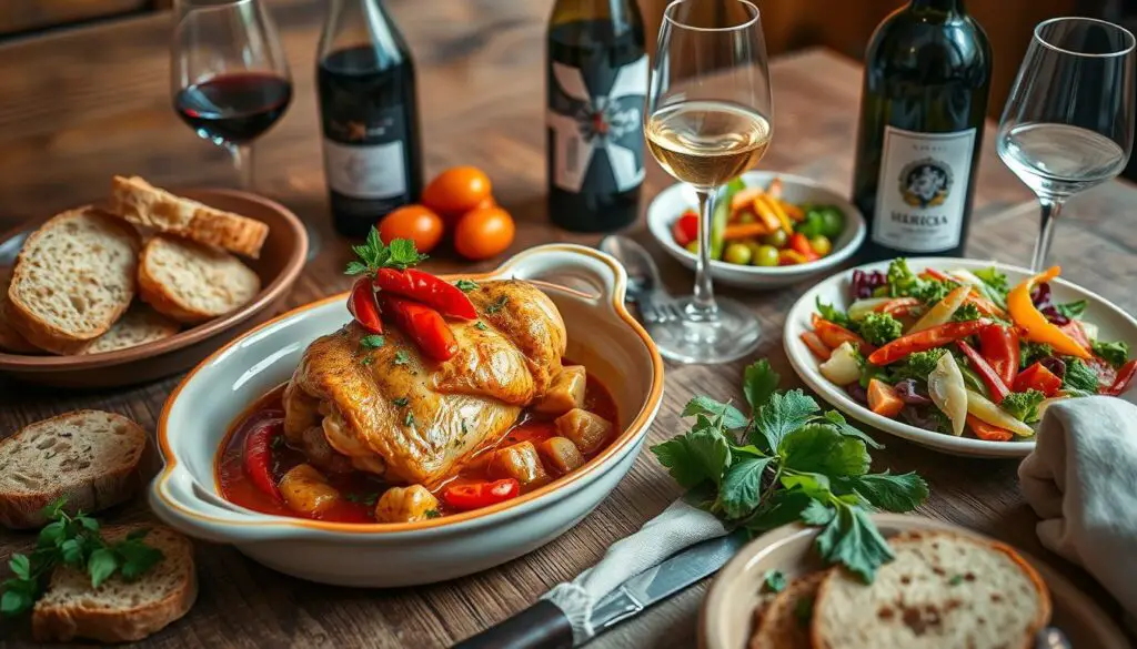 Maridaje de Pollo al Chilindrón