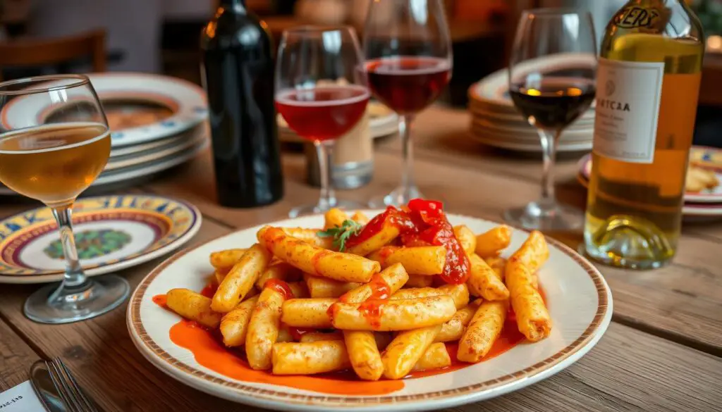 Maridaje de patatas bravas con bebidas españolas