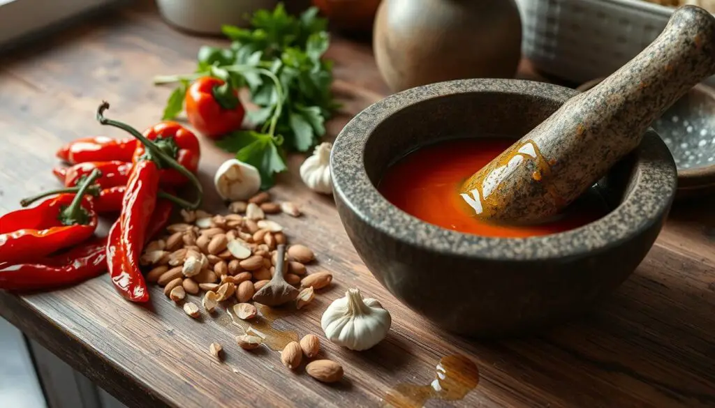 Preparación de salsa Romesco