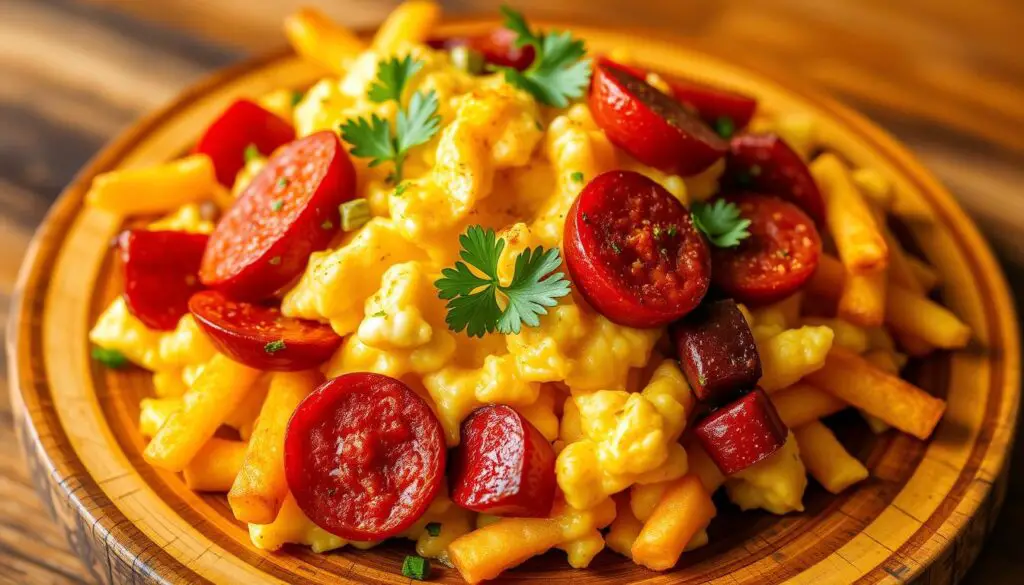 Revuelto Gramajo con chorizo