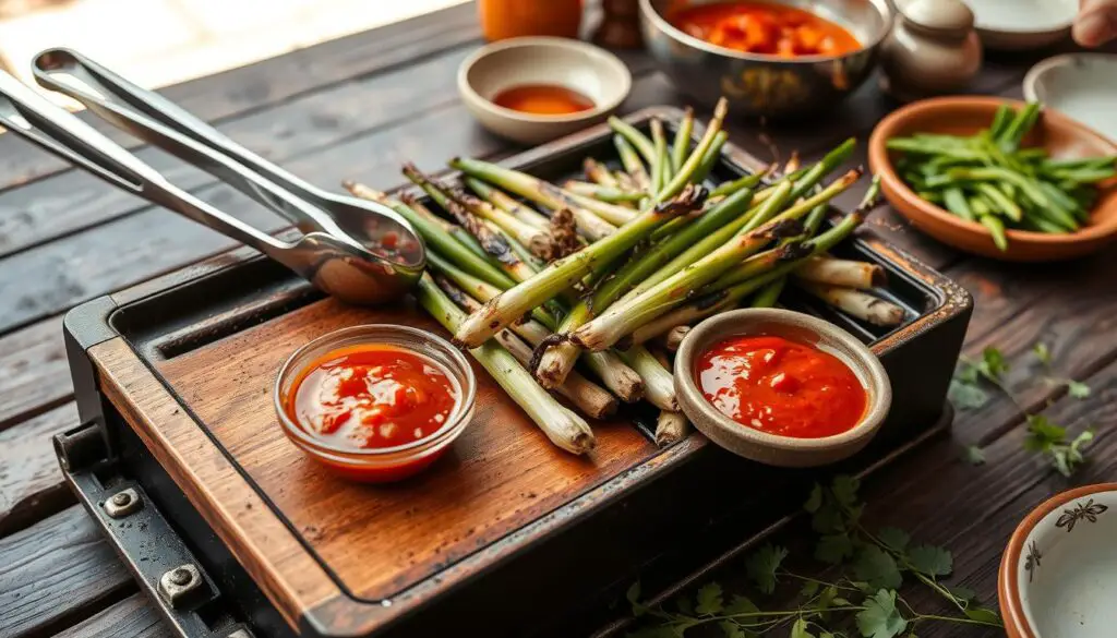 Utensilios para preparar calçots