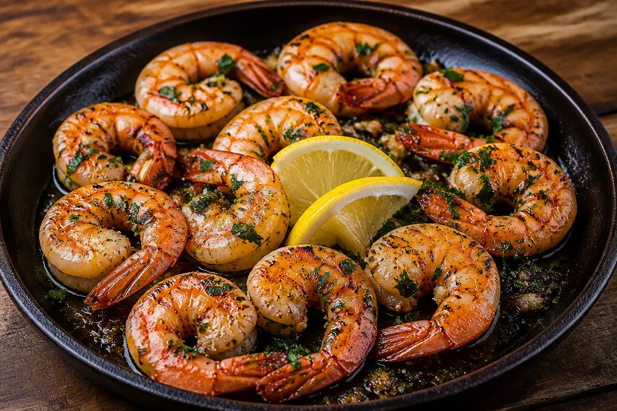 Gambas a la plancha crujientes cocinadas a la perfección