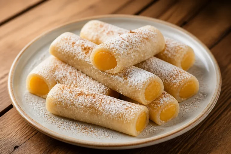 Huesos de Santo, dulces tradicionales españoles de mazapán y crema