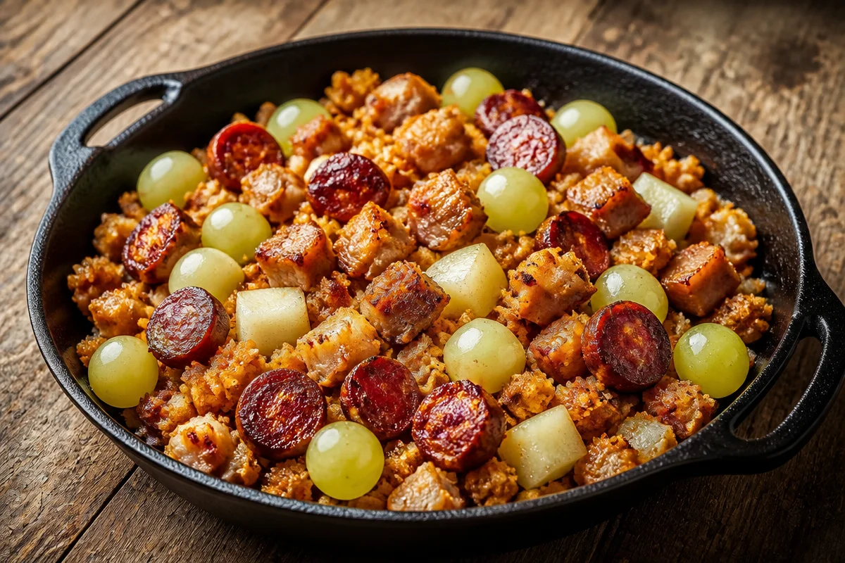Plato de Migas Extremeñas con ingredientes tradicionales y sabor auténtico