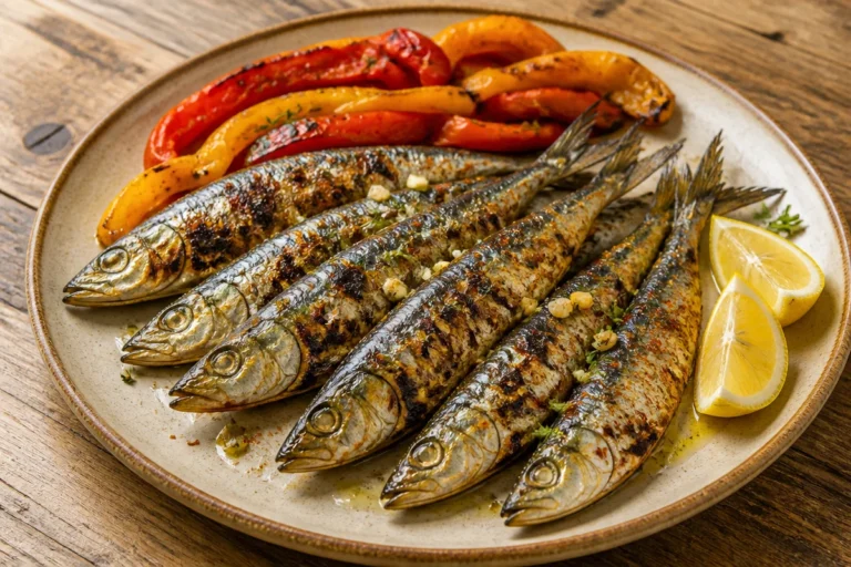 Sardinas a la plancha jugosas cocinadas a la perfección