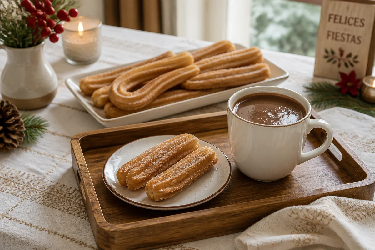 Churros Caseros Crujientes con Chocolate Espeso