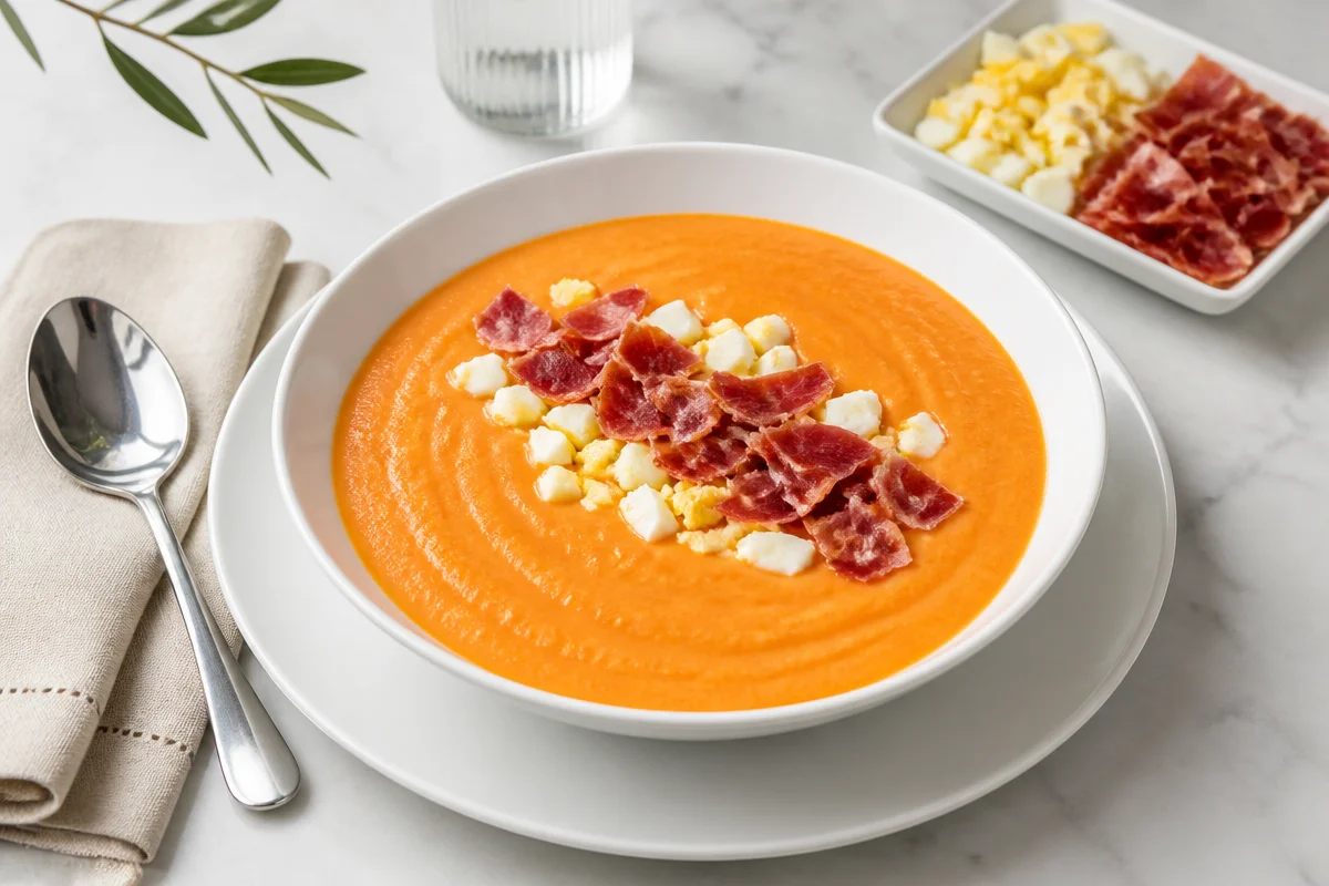 Salmorejo Cordob&eacute;s Cremoso y Fresco
